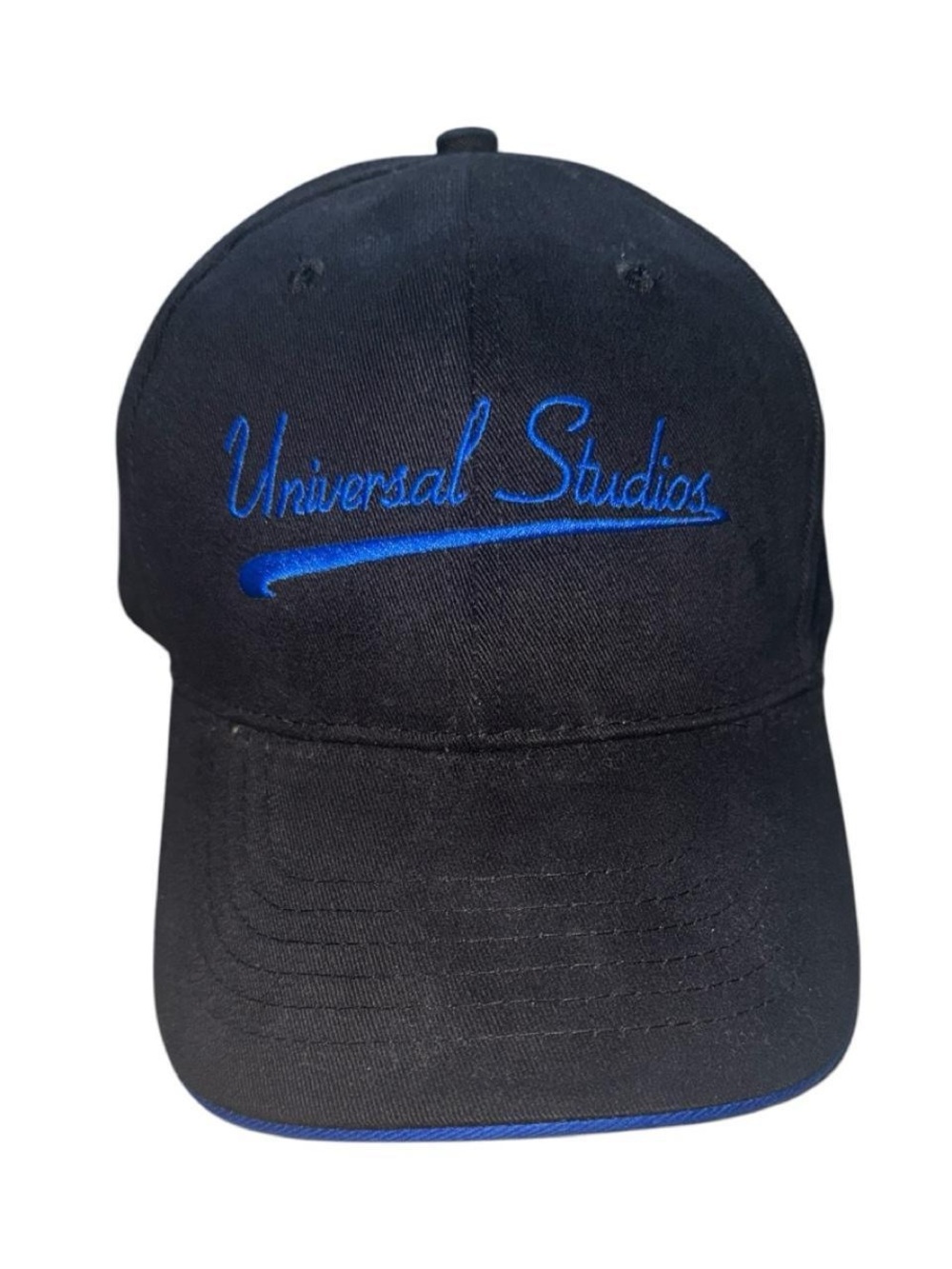 Universal Black & Blue Embroidered Baseball Cap